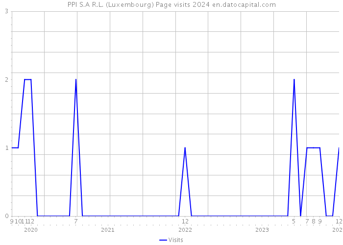 PPI S.A R.L. (Luxembourg) Page visits 2024 
