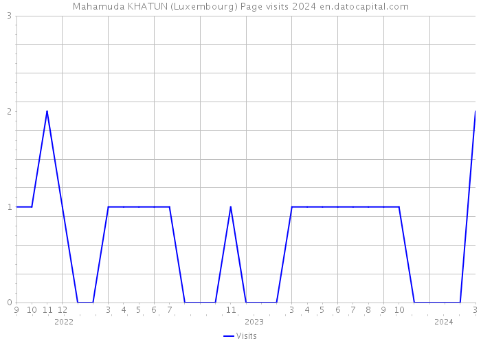 Mahamuda KHATUN (Luxembourg) Page visits 2024 