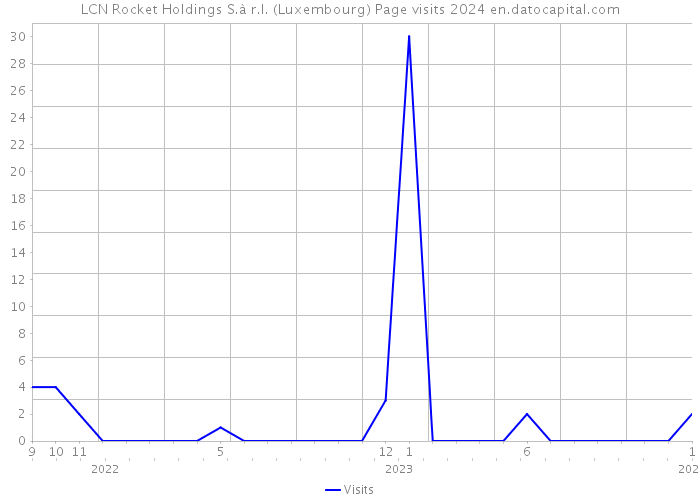 LCN Rocket Holdings S.à r.l. (Luxembourg) Page visits 2024 