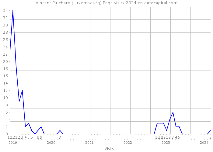 Vincent Pluchard (Luxembourg) Page visits 2024 