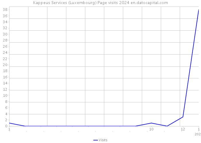 Kappeus Services (Luxembourg) Page visits 2024 