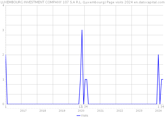 LUXEMBOURG INVESTMENT COMPANY 107 S.A R.L. (Luxembourg) Page visits 2024 