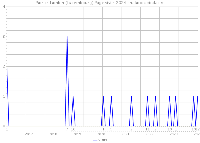 Patrick Lambin (Luxembourg) Page visits 2024 