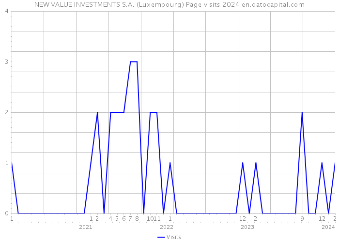 NEW VALUE INVESTMENTS S.A. (Luxembourg) Page visits 2024 