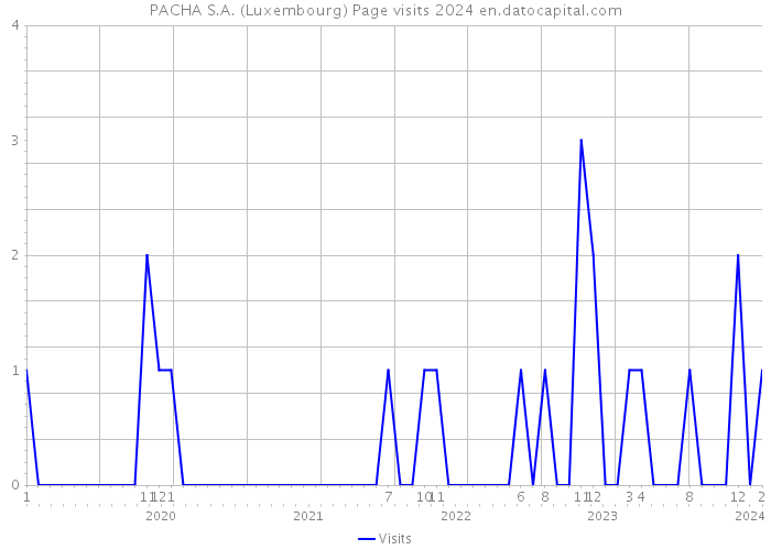 PACHA S.A. (Luxembourg) Page visits 2024 