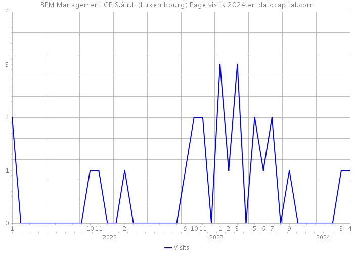 BPM Management GP S.à r.l. (Luxembourg) Page visits 2024 