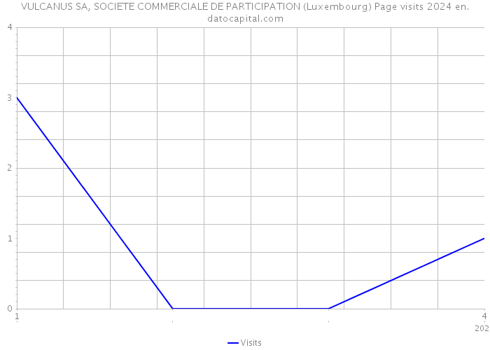 VULCANUS SA, SOCIETE COMMERCIALE DE PARTICIPATION (Luxembourg) Page visits 2024 