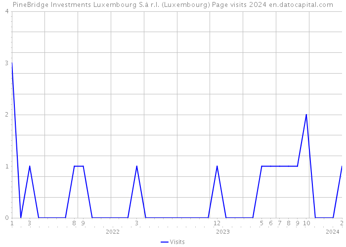 PineBridge Investments Luxembourg S.à r.l. (Luxembourg) Page visits 2024 