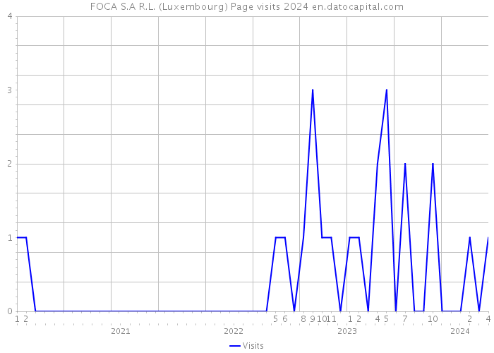 FOCA S.A R.L. (Luxembourg) Page visits 2024 