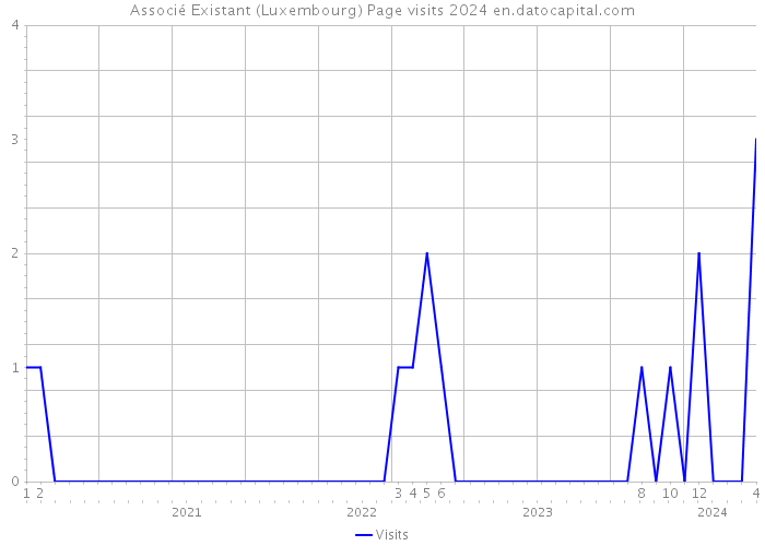 Associé Existant (Luxembourg) Page visits 2024 