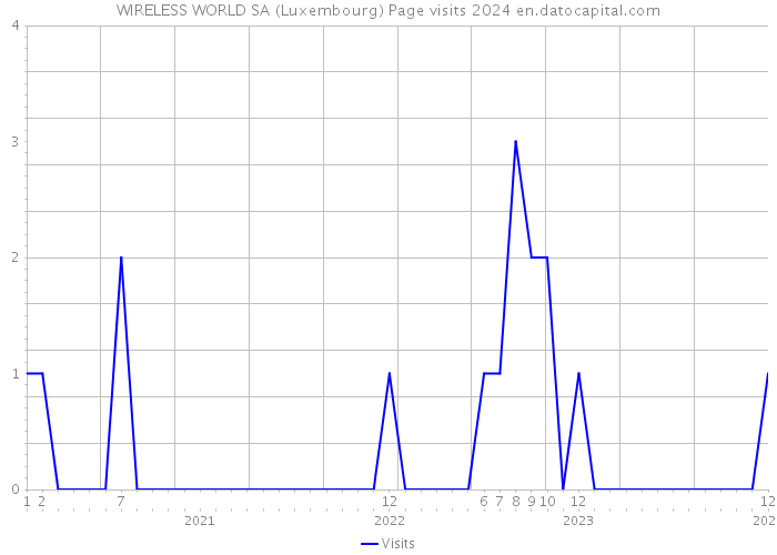 WIRELESS WORLD SA (Luxembourg) Page visits 2024 