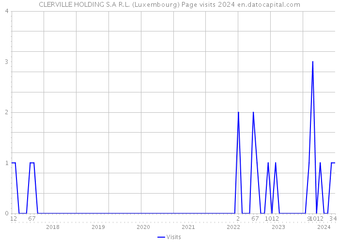CLERVILLE HOLDING S.A R.L. (Luxembourg) Page visits 2024 