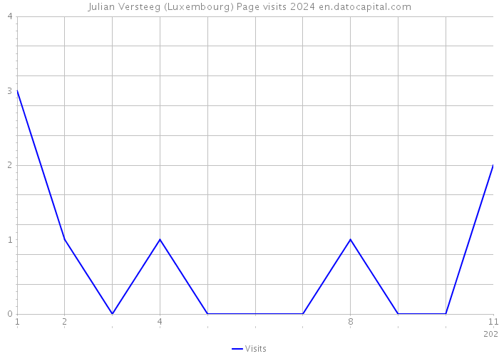 Julian Versteeg (Luxembourg) Page visits 2024 