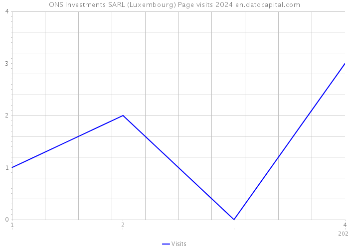 ONS Investments SARL (Luxembourg) Page visits 2024 