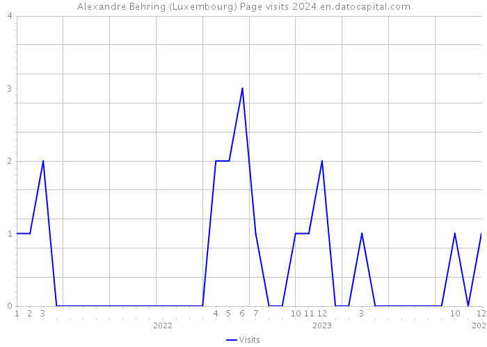 Alexandre Behring (Luxembourg) Page visits 2024 