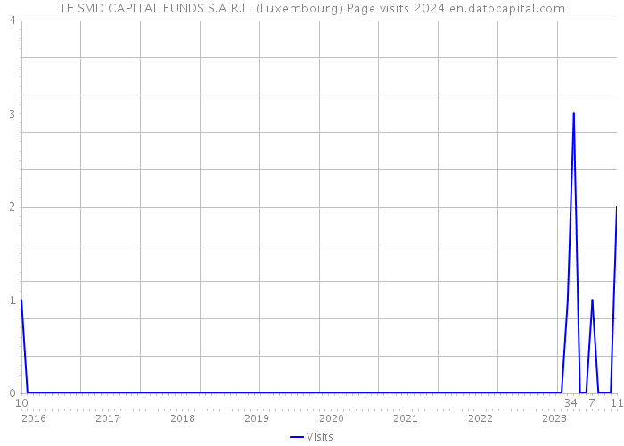TE SMD CAPITAL FUNDS S.A R.L. (Luxembourg) Page visits 2024 