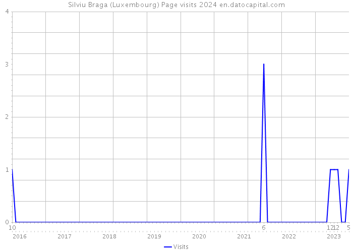 Silviu Braga (Luxembourg) Page visits 2024 