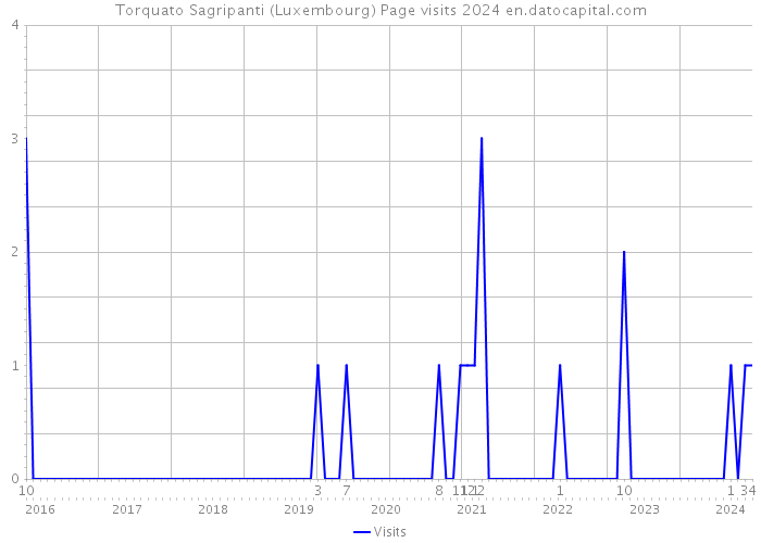 Torquato Sagripanti (Luxembourg) Page visits 2024 