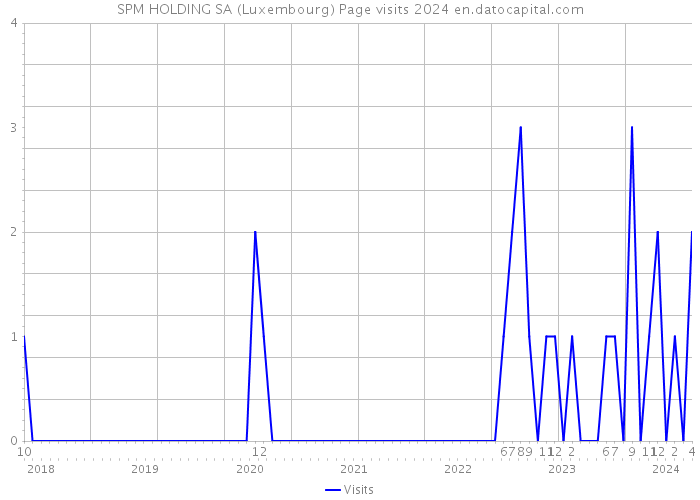 SPM HOLDING SA (Luxembourg) Page visits 2024 
