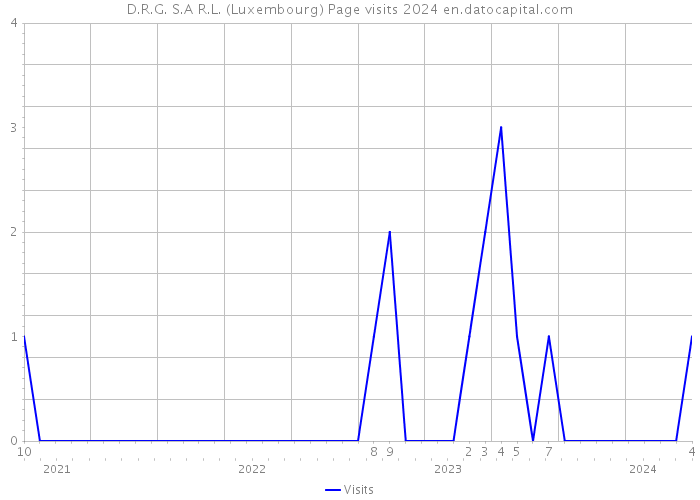 D.R.G. S.A R.L. (Luxembourg) Page visits 2024 