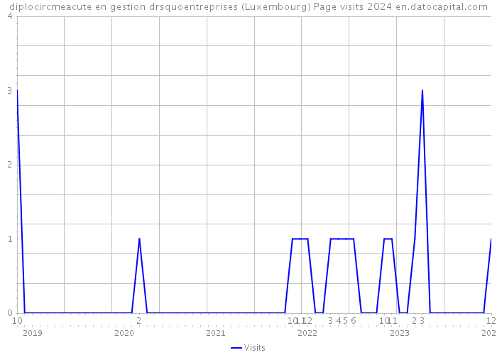 diplocircmeacute en gestion drsquoentreprises (Luxembourg) Page visits 2024 