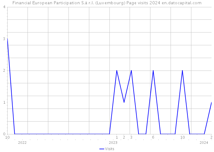 Financial European Participation S.à r.l. (Luxembourg) Page visits 2024 