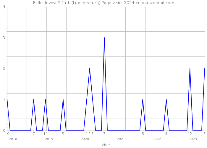 Falke Invest S.à r.l. (Luxembourg) Page visits 2024 