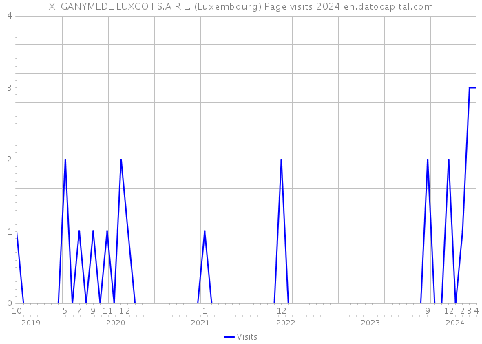 XI GANYMEDE LUXCO I S.A R.L. (Luxembourg) Page visits 2024 