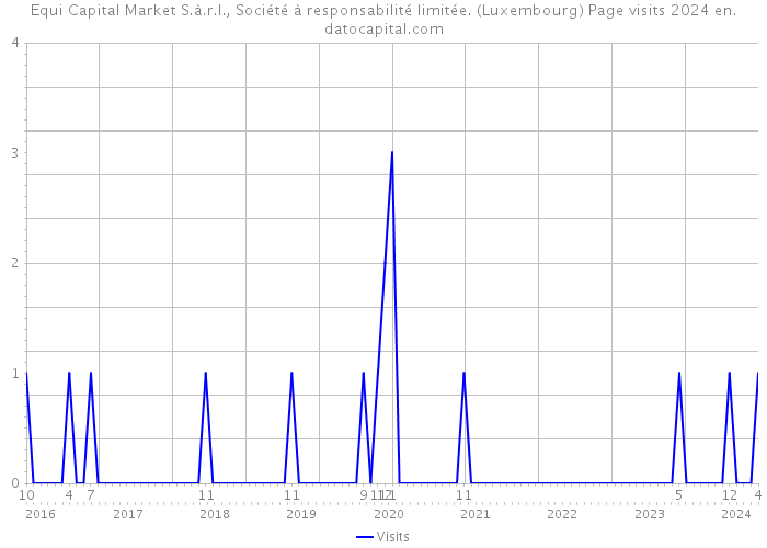 Equi Capital Market S.à.r.l., Société à responsabilité limitée. (Luxembourg) Page visits 2024 