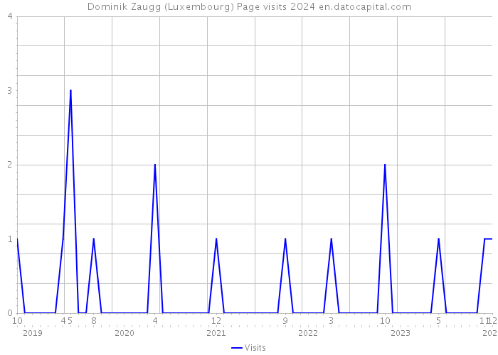 Dominik Zaugg (Luxembourg) Page visits 2024 