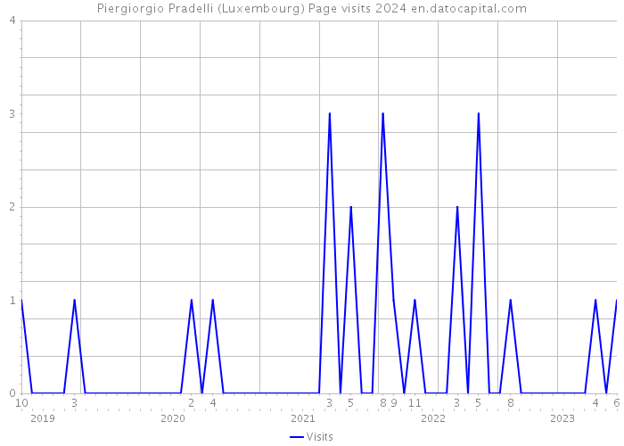 Piergiorgio Pradelli (Luxembourg) Page visits 2024 