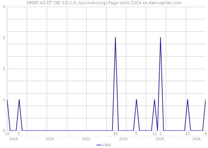 DREIP AG ET CIE. S.E.C.S. (Luxembourg) Page visits 2024 