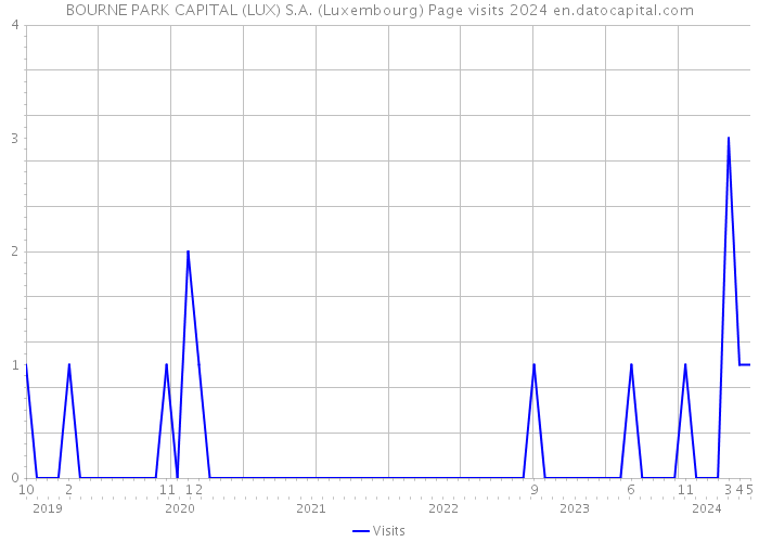 BOURNE PARK CAPITAL (LUX) S.A. (Luxembourg) Page visits 2024 