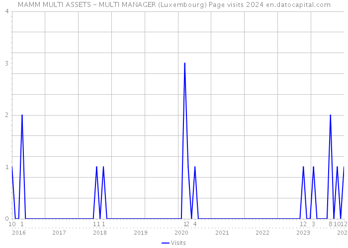 MAMM MULTI ASSETS - MULTI MANAGER (Luxembourg) Page visits 2024 