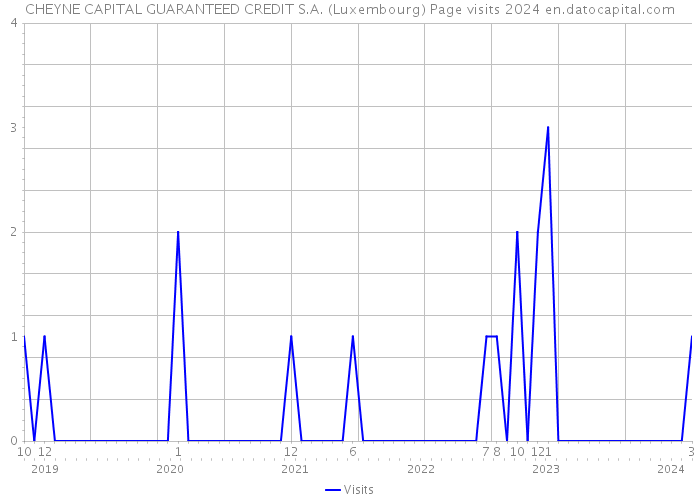 CHEYNE CAPITAL GUARANTEED CREDIT S.A. (Luxembourg) Page visits 2024 