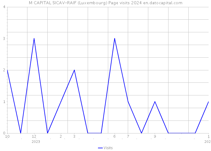 M CAPITAL SICAV-RAIF (Luxembourg) Page visits 2024 