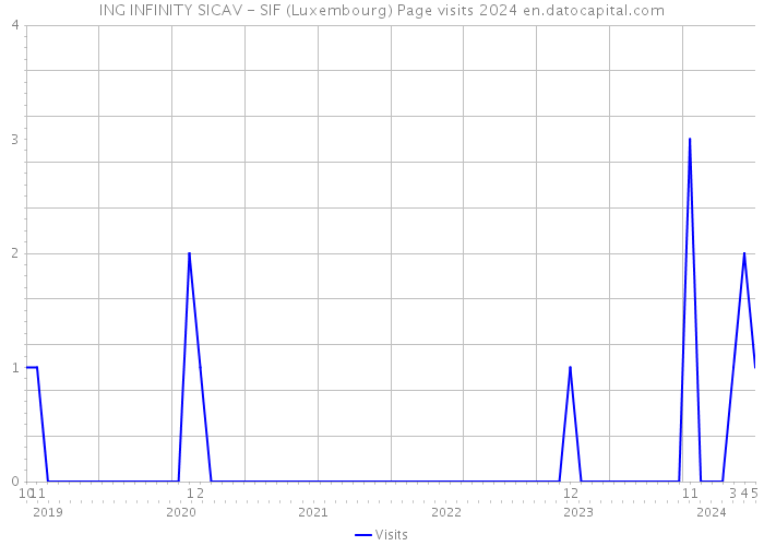 ING INFINITY SICAV - SIF (Luxembourg) Page visits 2024 