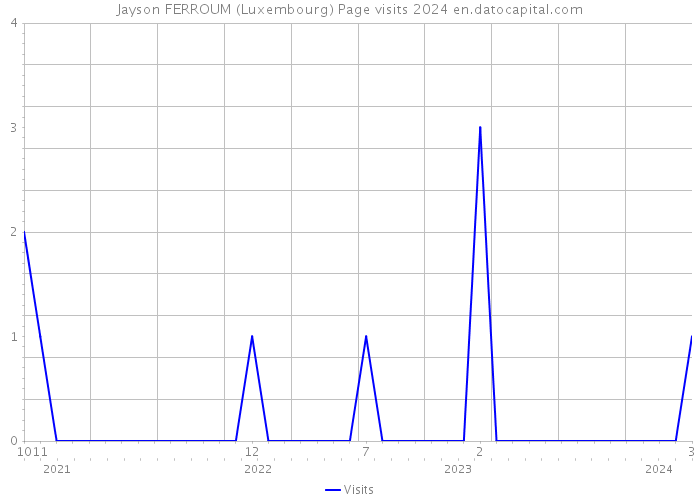 Jayson FERROUM (Luxembourg) Page visits 2024 