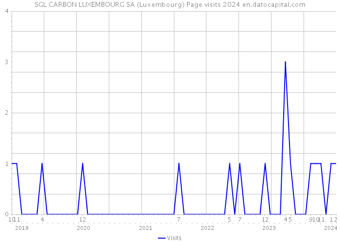 SGL CARBON LUXEMBOURG SA (Luxembourg) Page visits 2024 