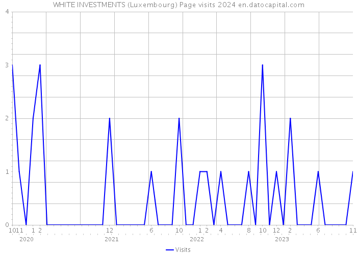 WHITE INVESTMENTS (Luxembourg) Page visits 2024 