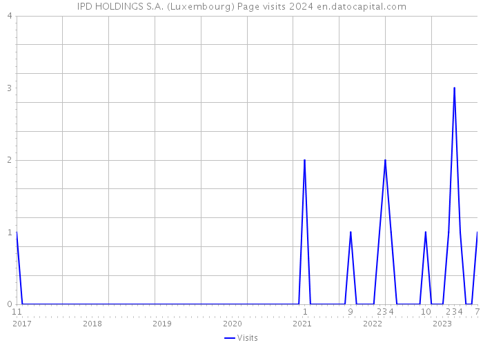 IPD HOLDINGS S.A. (Luxembourg) Page visits 2024 