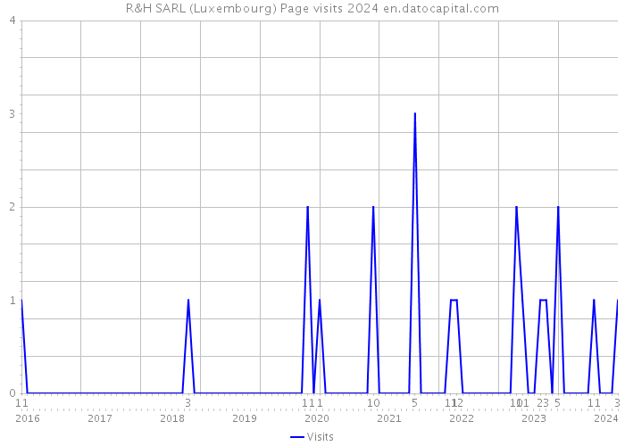 R&H SARL (Luxembourg) Page visits 2024 