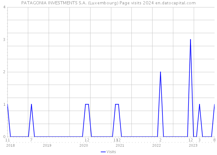 PATAGONIA INVESTMENTS S.A. (Luxembourg) Page visits 2024 