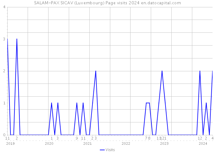 SALAM-PAX SICAV (Luxembourg) Page visits 2024 