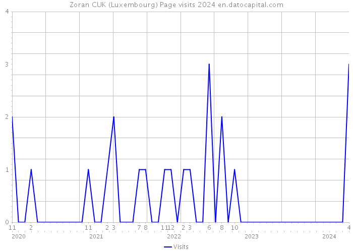 Zoran CUK (Luxembourg) Page visits 2024 