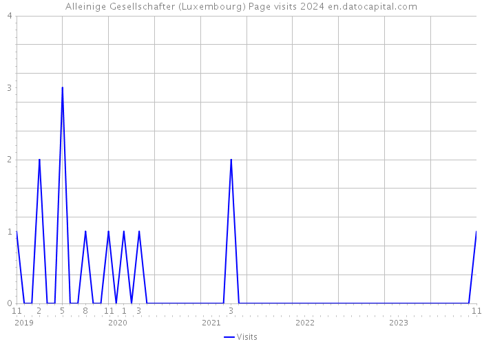 Alleinige Gesellschafter (Luxembourg) Page visits 2024 
