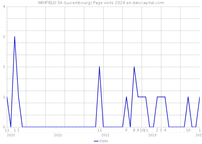 WINFIELD SA (Luxembourg) Page visits 2024 