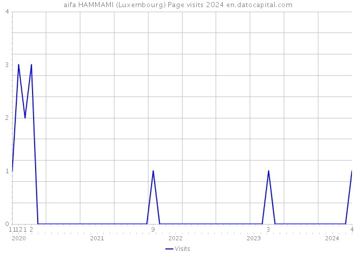aifa HAMMAMI (Luxembourg) Page visits 2024 