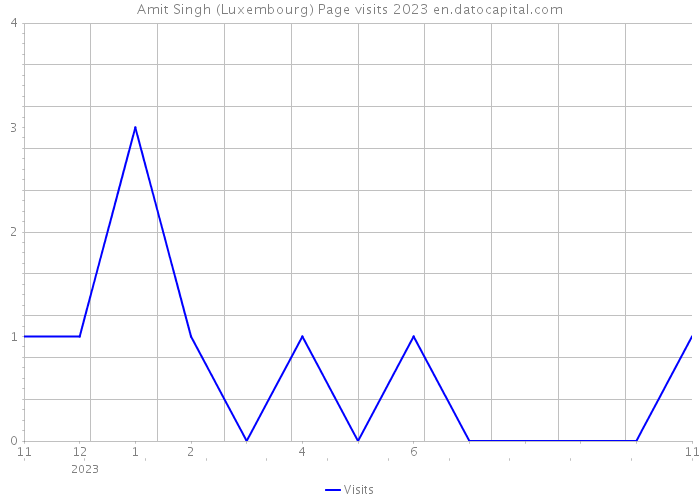 Amit Singh (Luxembourg) Page visits 2023 