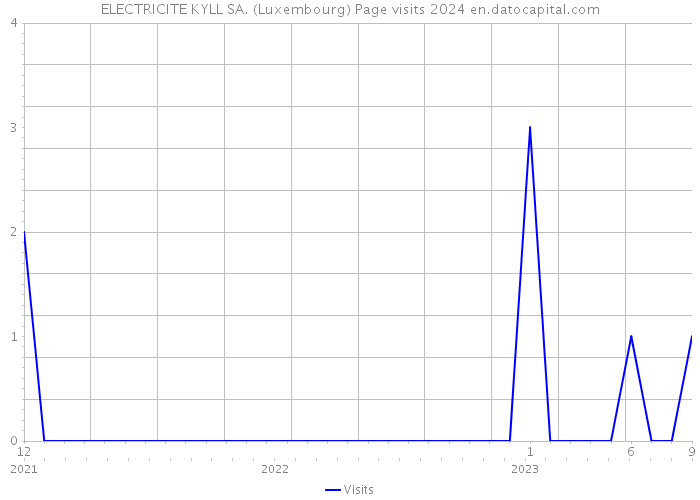 ELECTRICITE KYLL SA. (Luxembourg) Page visits 2024 
